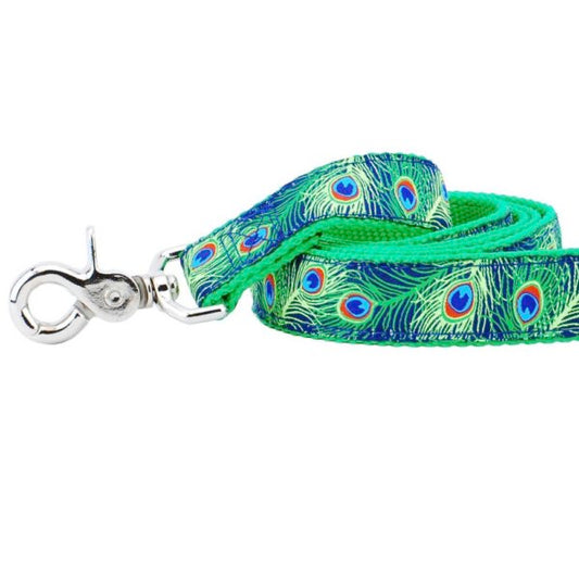 Paradise Found Navy Ribbon Dog Leash 1″ by 2 Hounds Design, sold through Sniff and Shift