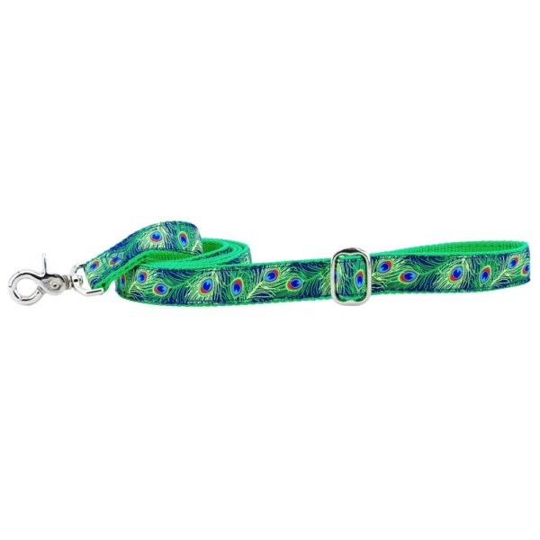 Paradise Found Navy Ribbon Dog Leash 1″