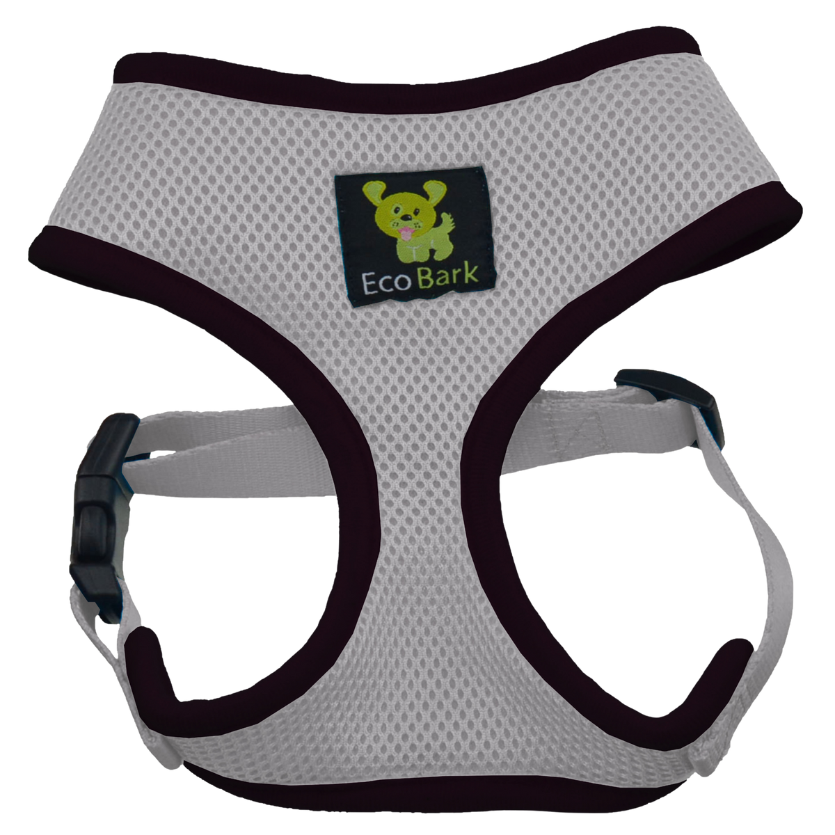 Over-the-Head Dog Harness, Vest Halter, Gray, EcoBark Pet Supplies, sold through Sniff and Shift