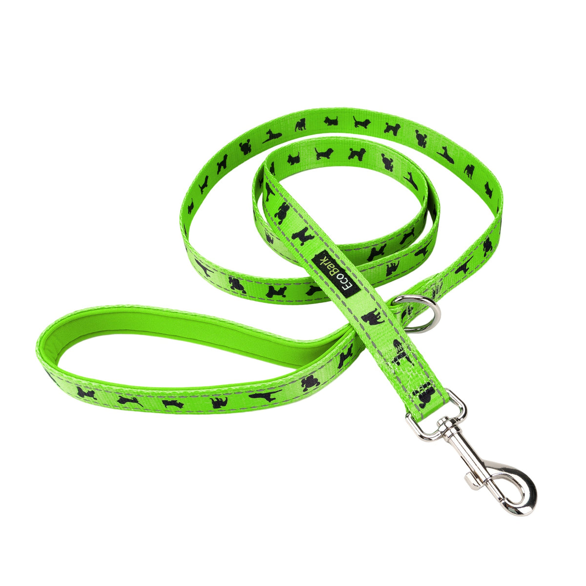 Green Comfort Grip Dog Leash, 4 to 6 ft