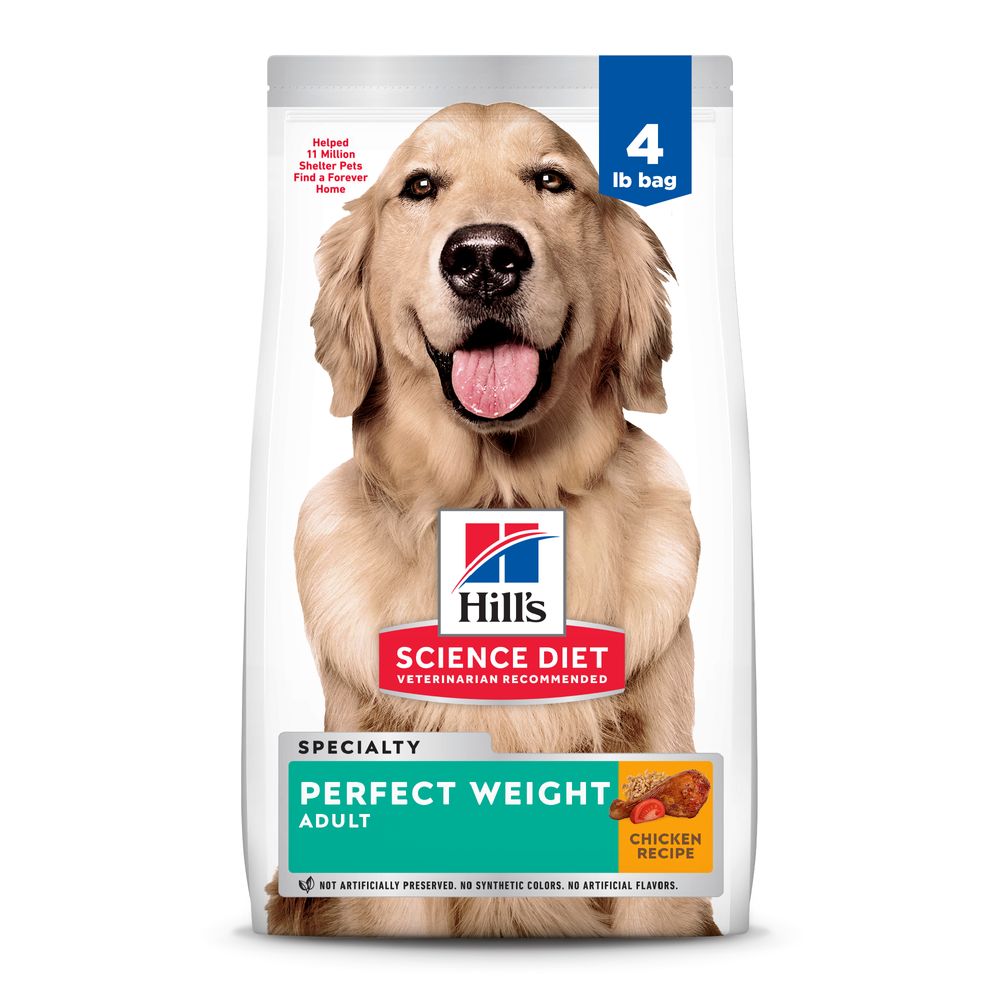 Bag of Hill's Science Diet Adult Perfect Weight Chicken Recipe dry dog food
