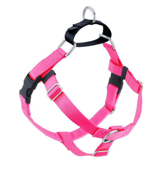 Hot Pink Freedom No-Pull Dog Harness by 2 Hounds Design, sold through Sniff and Shift