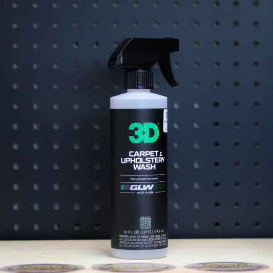 3D GLW Carpet and Upholstery Wash 16 oz black trigger spray bottle