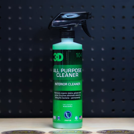 3D All Purpose Cleaner 16 oz green trigger spray bottle with green 3D logo