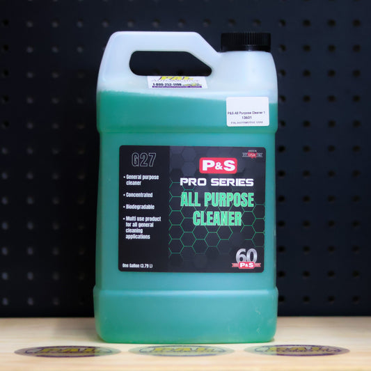 P&S All Purpose Cleaner 1 gallon jug of green liquid with the black G27 Pro Series label