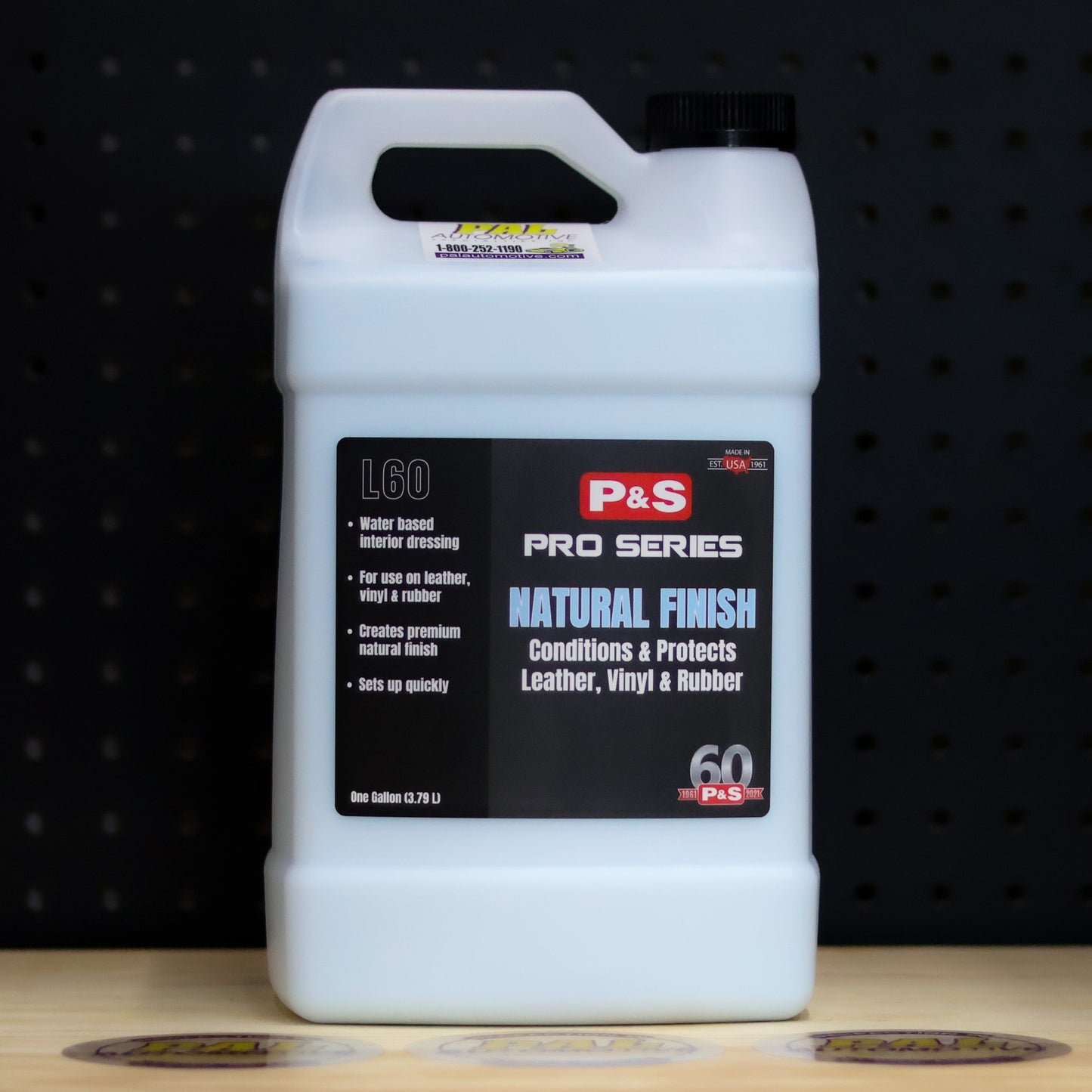 P&S Natural Finish Dressing one gallon white jug with a black Pro Series label and a carry handle