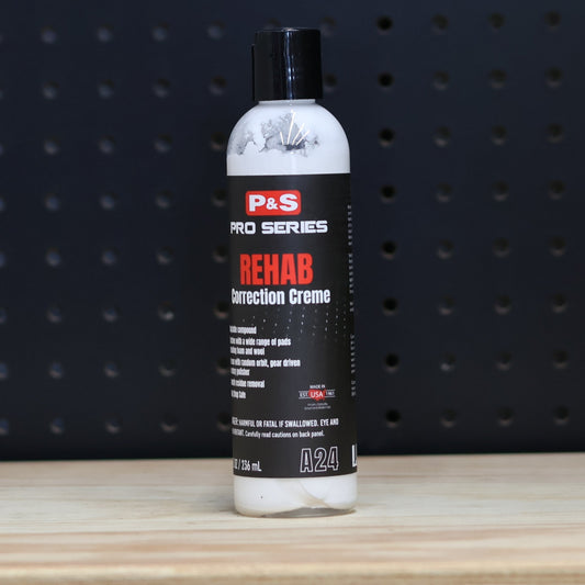 P&S Rehab Correction Creme in an 8 oz white bottle with a black Pro Series label