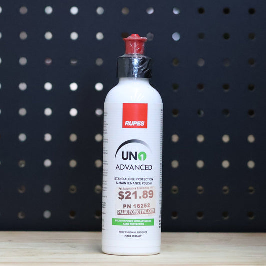 RUPES UNO Advanced protection and maintenance polish 250 ml white bottle with a red cap