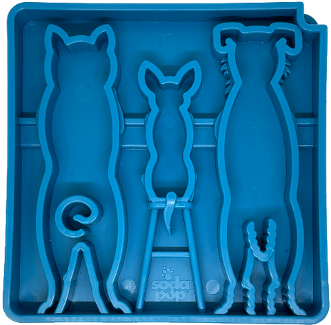 Waiting Dogs eTray Shallow Slow Feeder Bowl