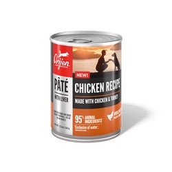 12.8oz can of Orijen Chicken Pate with Liver wet dog food