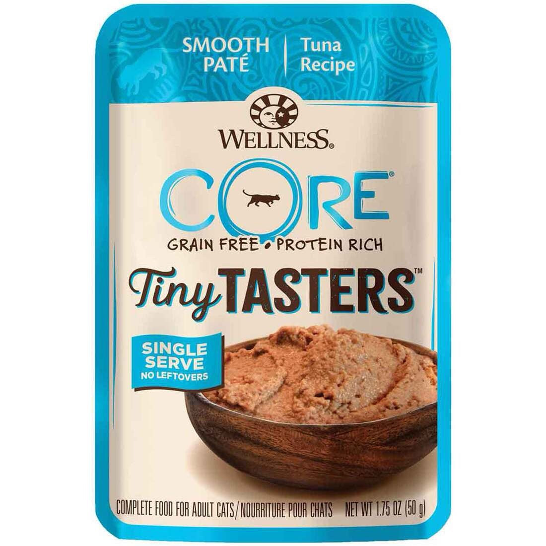 Wellness Core Tiny Tasters tuna pate wet cat food pouch, 1.75 oz