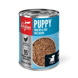 12.8oz can of Orijen Puppy Poultry & Fish Pate wet dog food