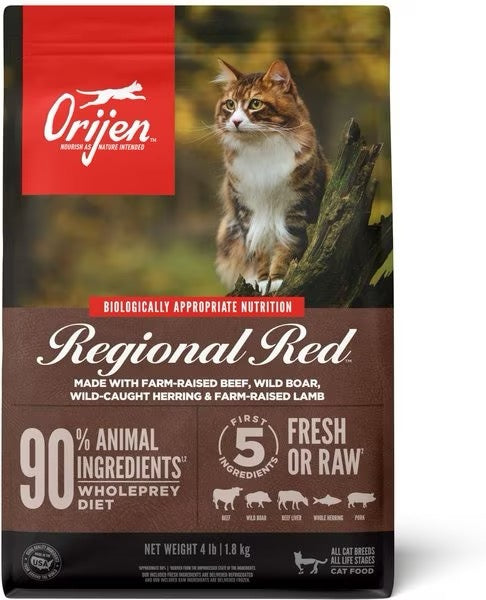 Orijen Regional Red dry cat food bag