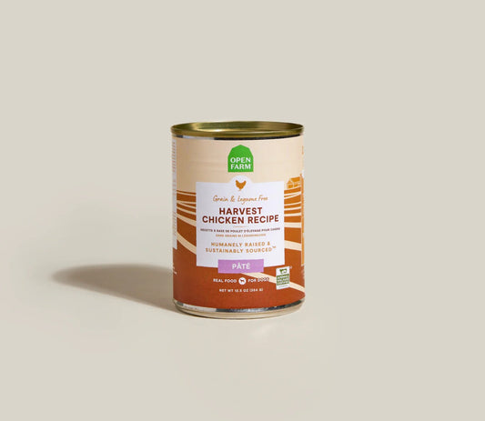 Open Farm Grain Free Chicken Pate wet dog food can, 12.5oz