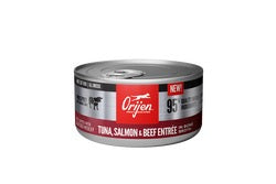 Orijen Tuna, Salmon & Beef Entree wet cat food can, 3oz