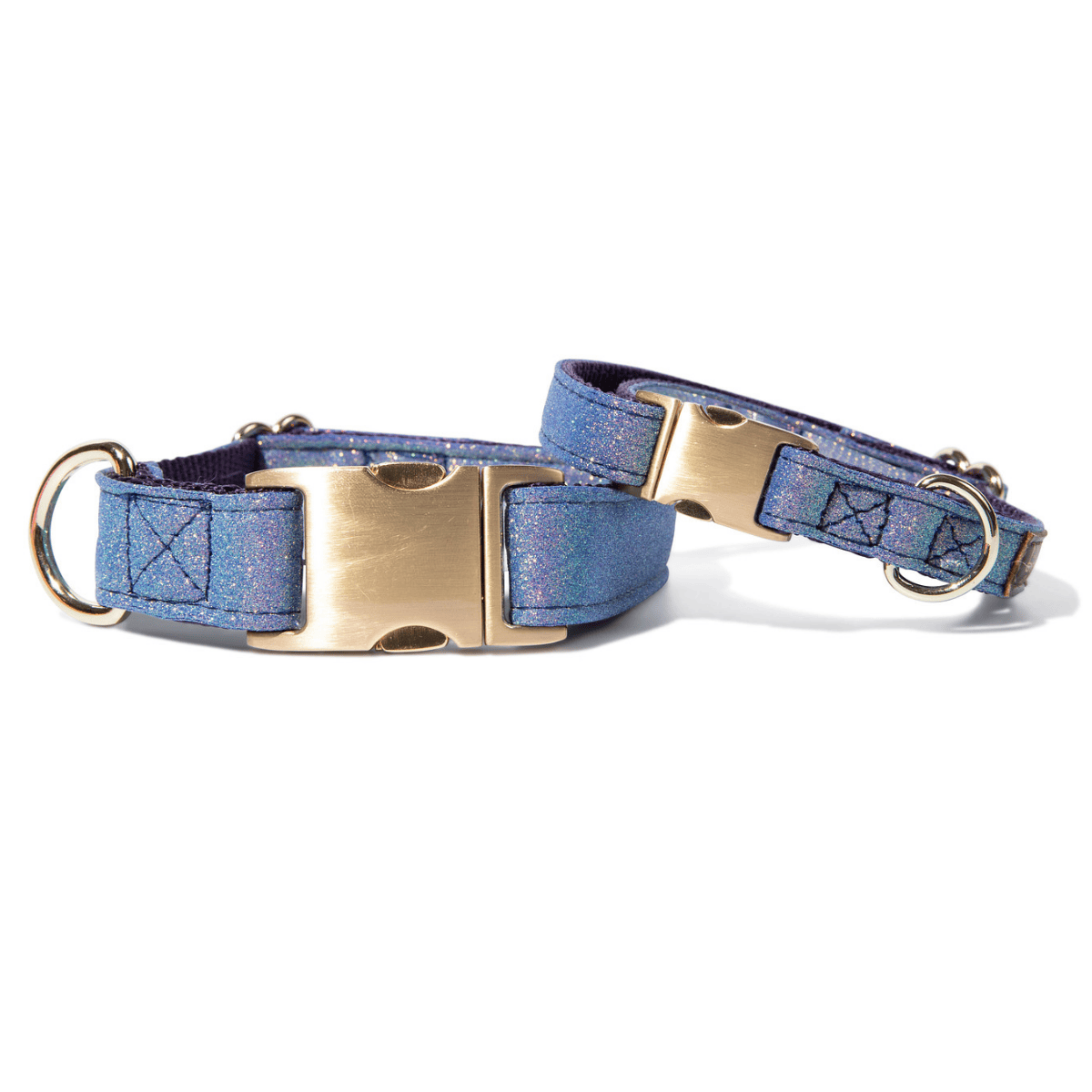 Jolie Dog Collar finished in non-shedding glitter, Pink Papyrus Co., sold through Sniff and Shift