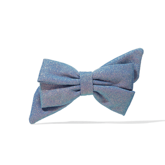Jolie Dog Babe Bow in deep purplish-blue glitter, Pink Papyrus Co., sold through Sniff and Shift