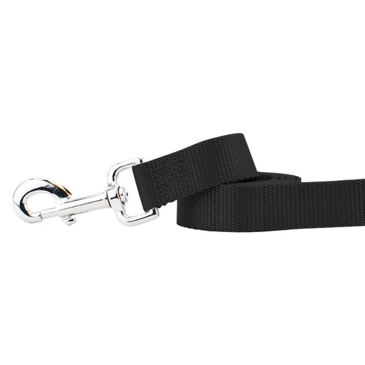 Black Nylon Dog Leash by 2 Hounds Design, sold through Sniff and Shift