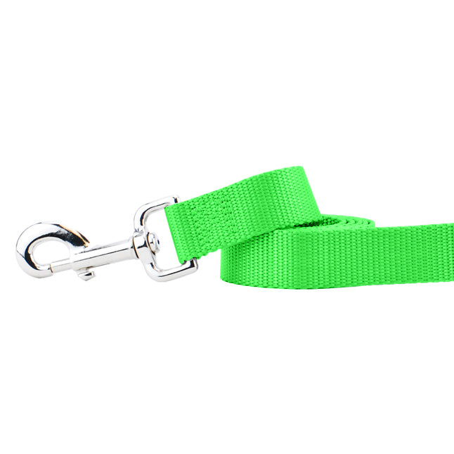 Neon Green Nylon Dog Leash by 2 Hounds Design, sold through Sniff and Shift
