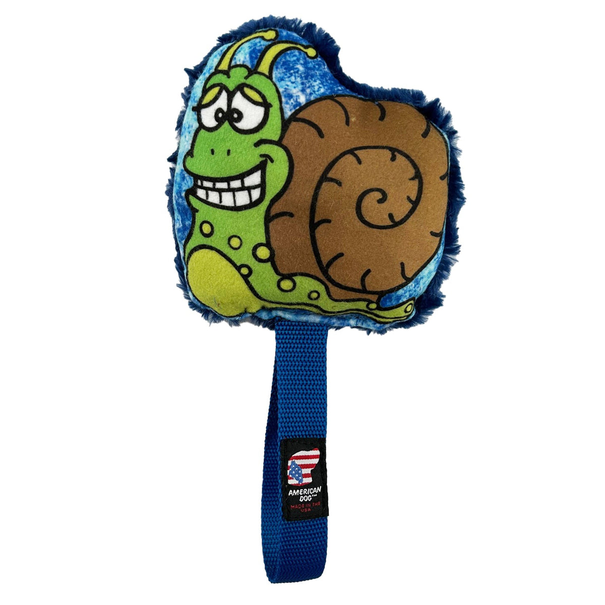 Lucky Dog Snail Tug Plushie