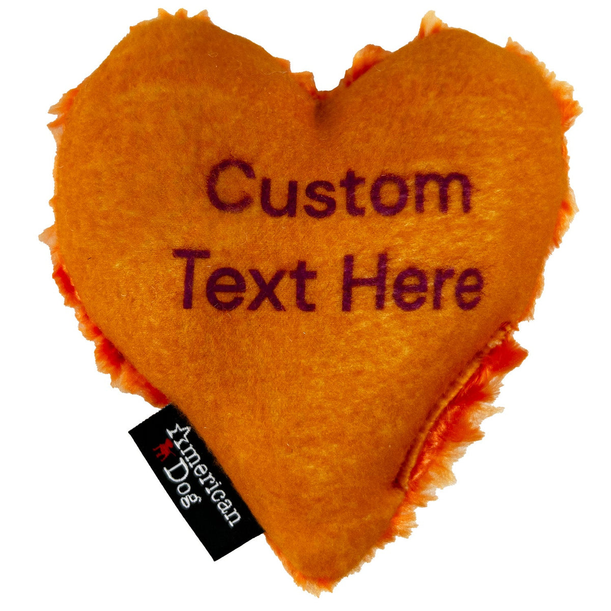 Lucky Dog Conversation Hearts Plush Squeaker Toy
