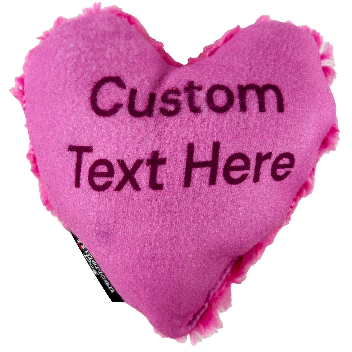 Lucky Dog Conversation Hearts Plush Squeaker Toy