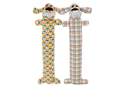 Multipet Loofa Dog Rainbow (12")