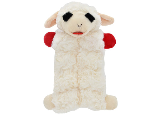Multipet Lamb Chop Squeaker Mat dog toy, 9 inch, flat mat with 9 squeakers