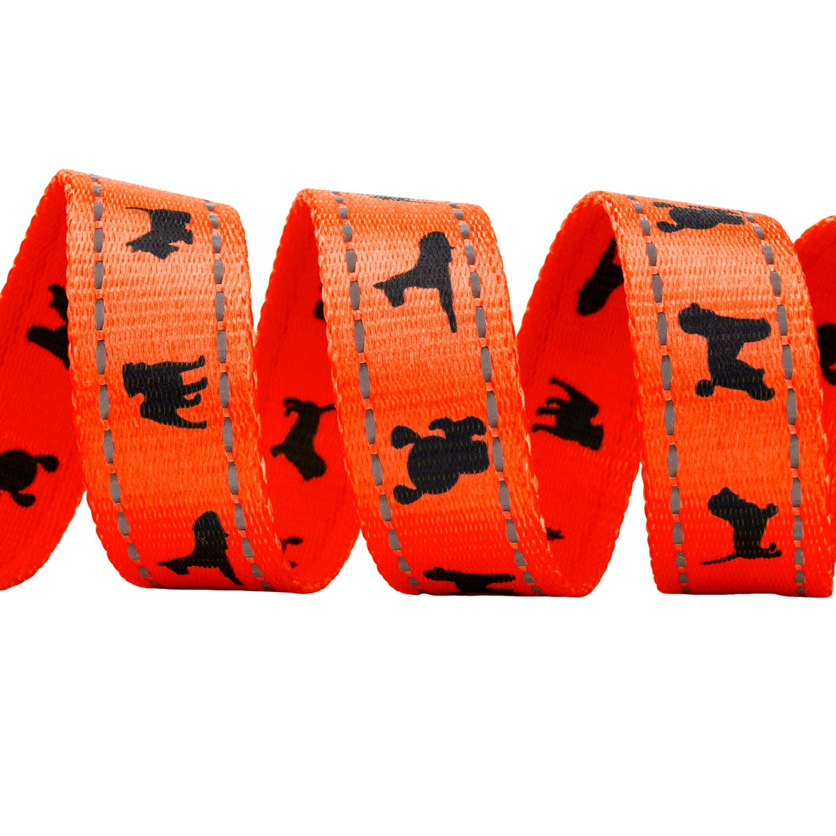 Safety Orange Comfort Grip Dog Leash, 4 to 6 ft