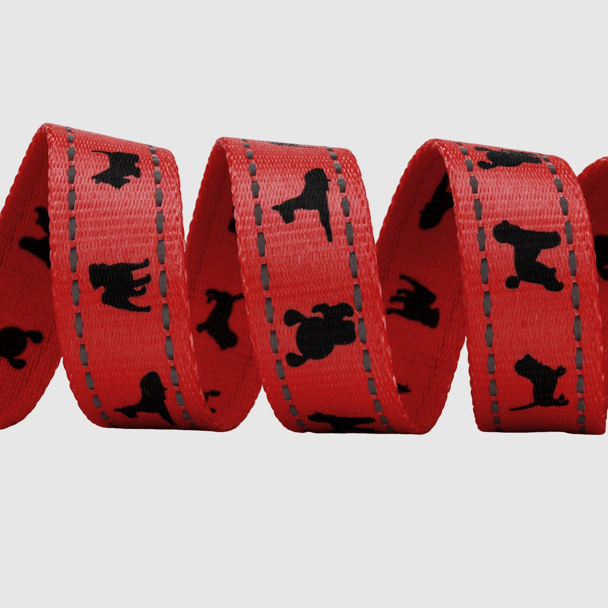 Cherry Red Comfort Grip Dog Leash, 4 to 6 ft