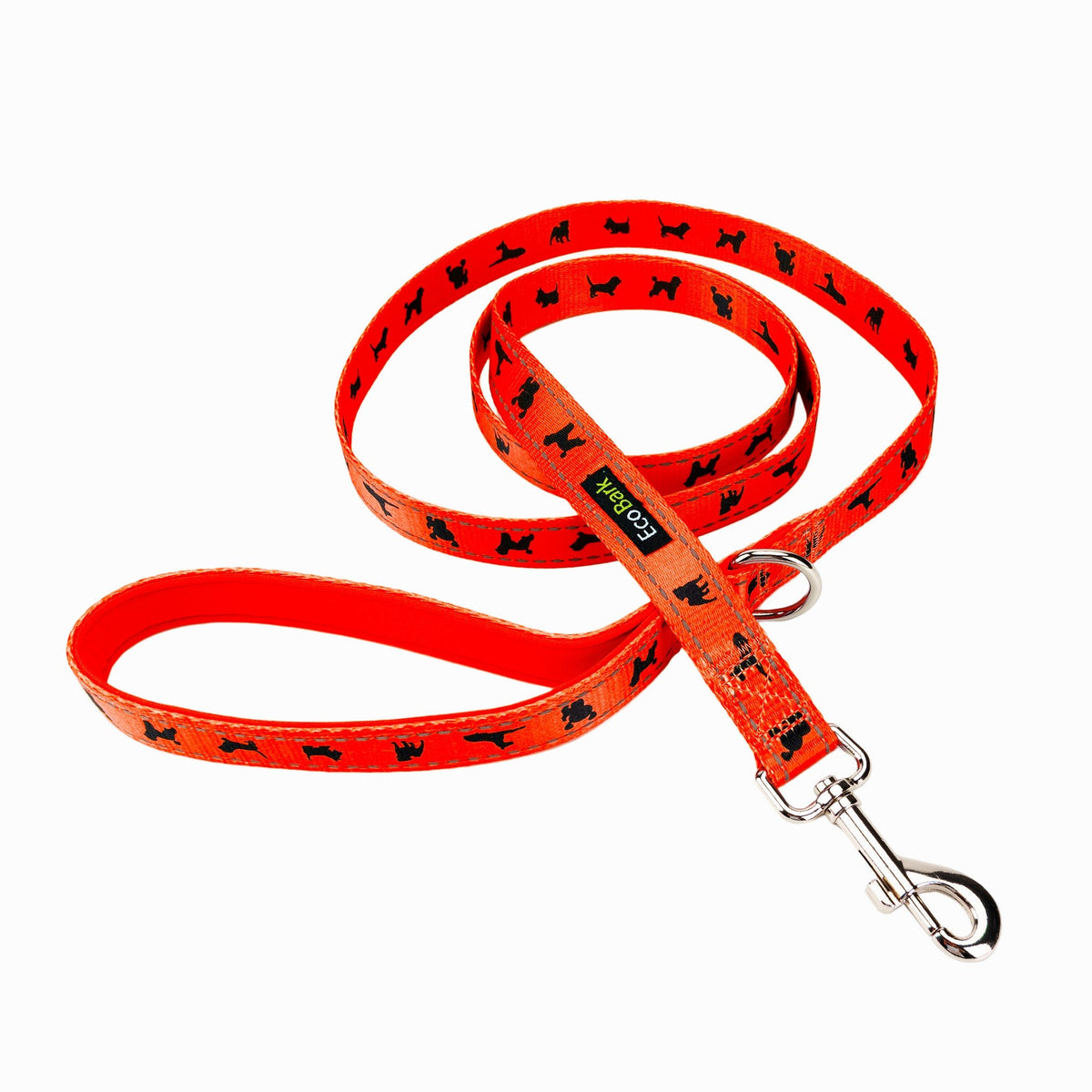 Safety Orange Comfort Grip Dog Leash, 4 to 6 ft