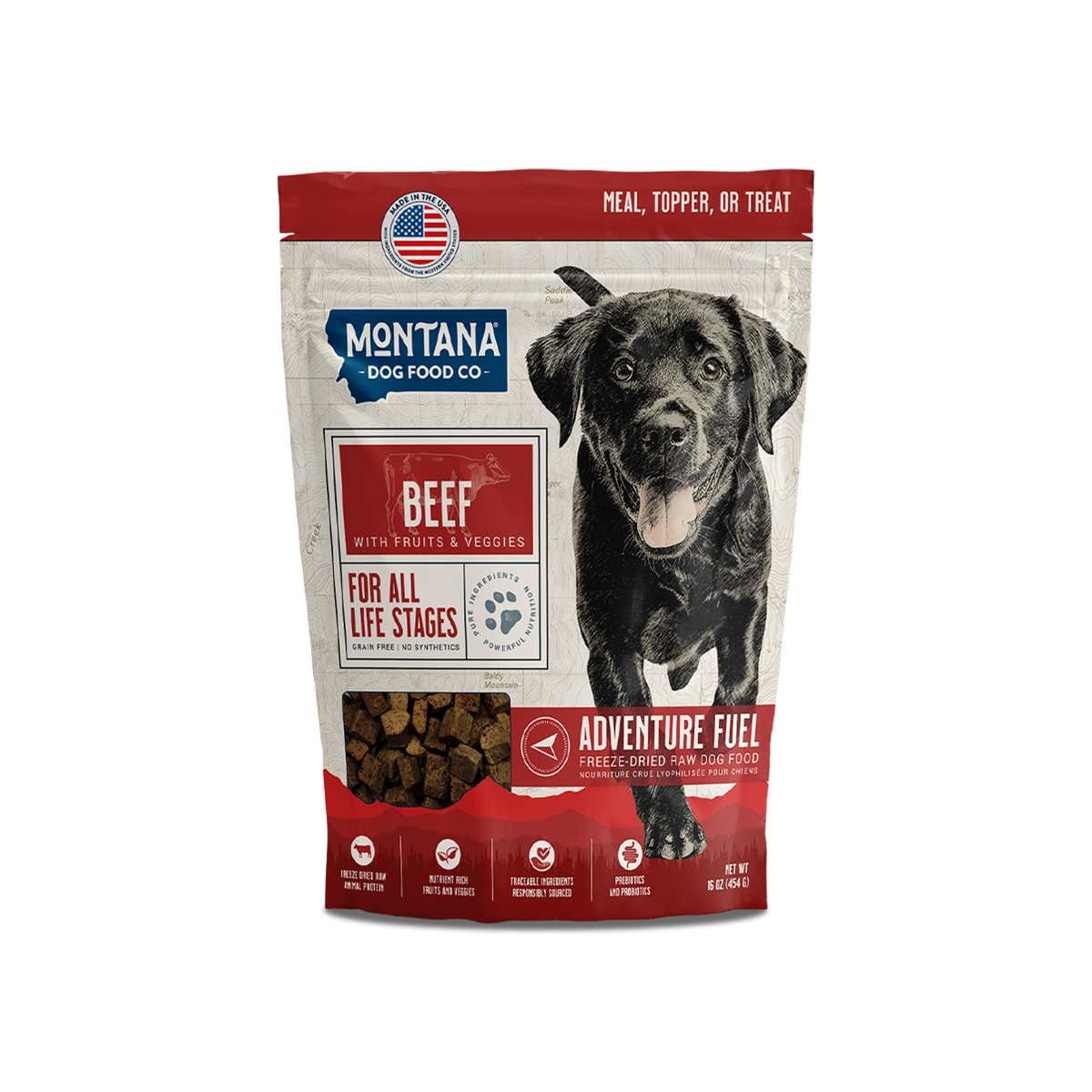 Beef Adventure Fuel bag, Montana Dog Food Co, sold through Sniff and Shift