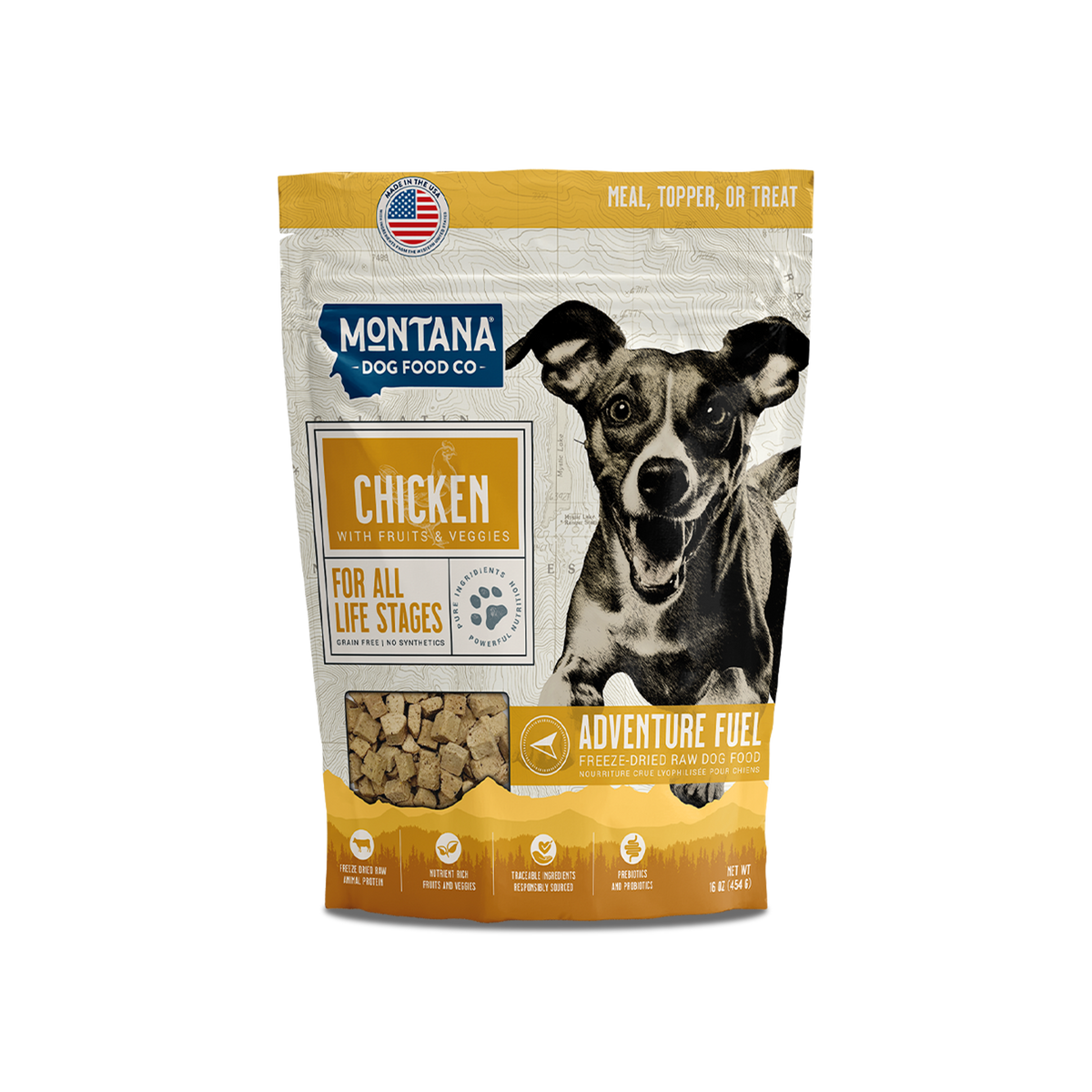 Chicken Adventure Fuel bag, Montana Dog Food Co, sold through Sniff and Shift