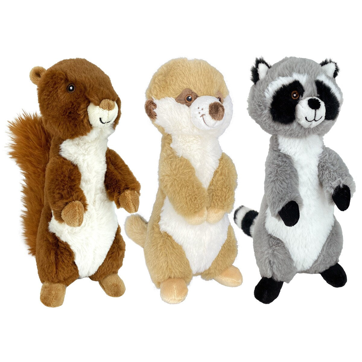 Multipet Eco Prairie Dog plush dog toy, 9.5 inch, recycled material.