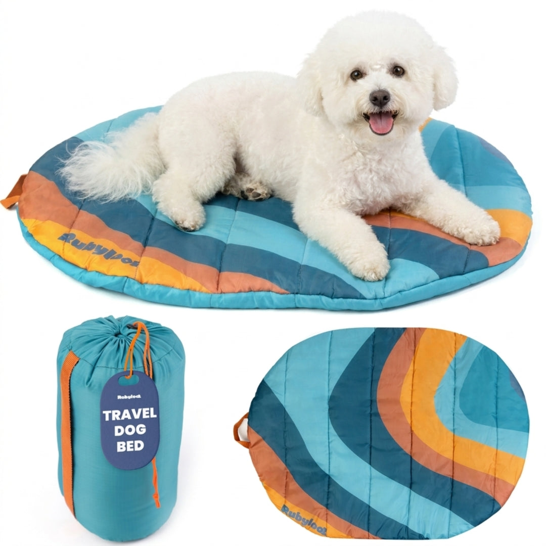 Travel Dog Bed, Foldable and Packable for Road Trip, Camping