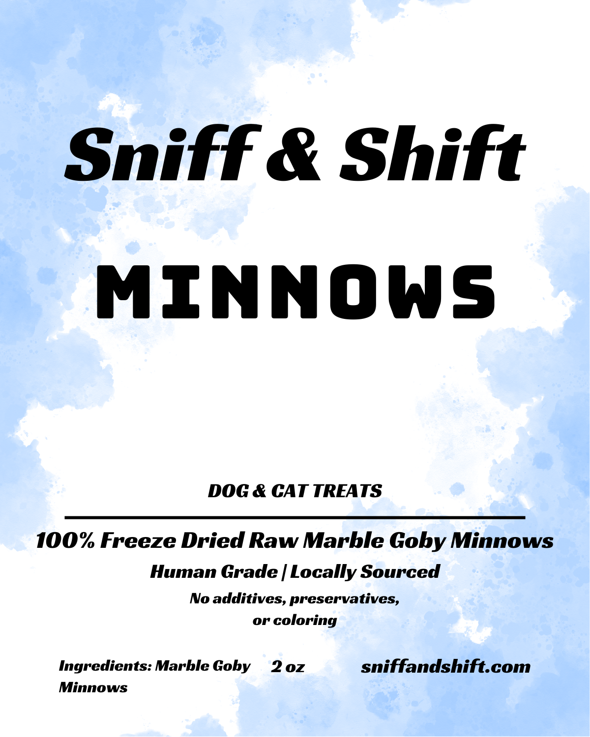 Freeze Dried Wild Caught Minnows for Dogs and Cats