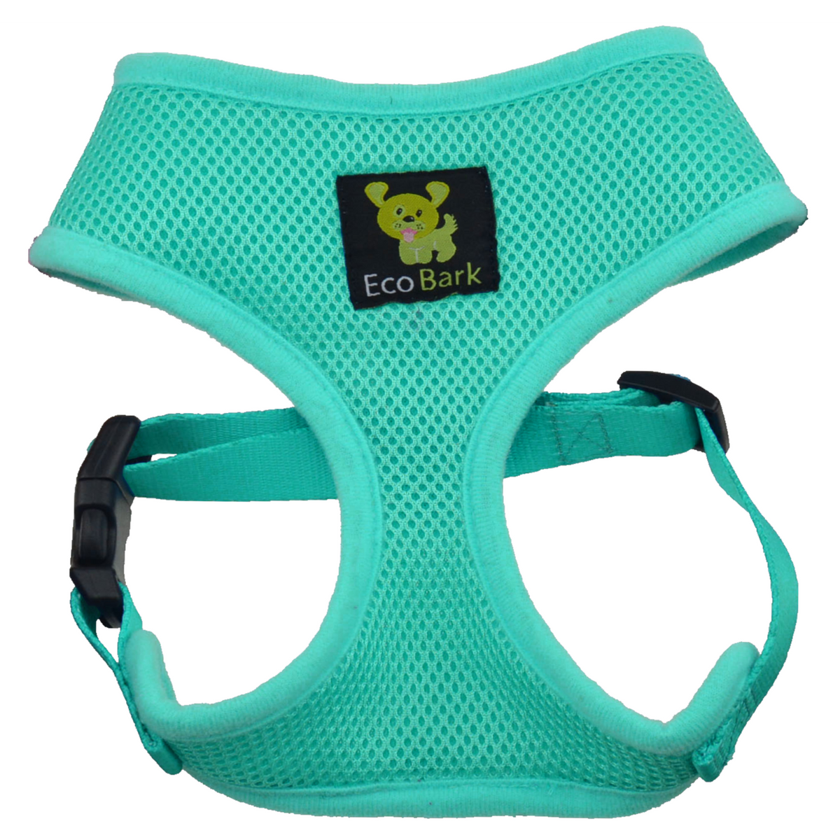 Over-the-Head Dog Harness, Vest Halter, Mint Turquoise, EcoBark Pet Supplies, sold through Sniff and Shift