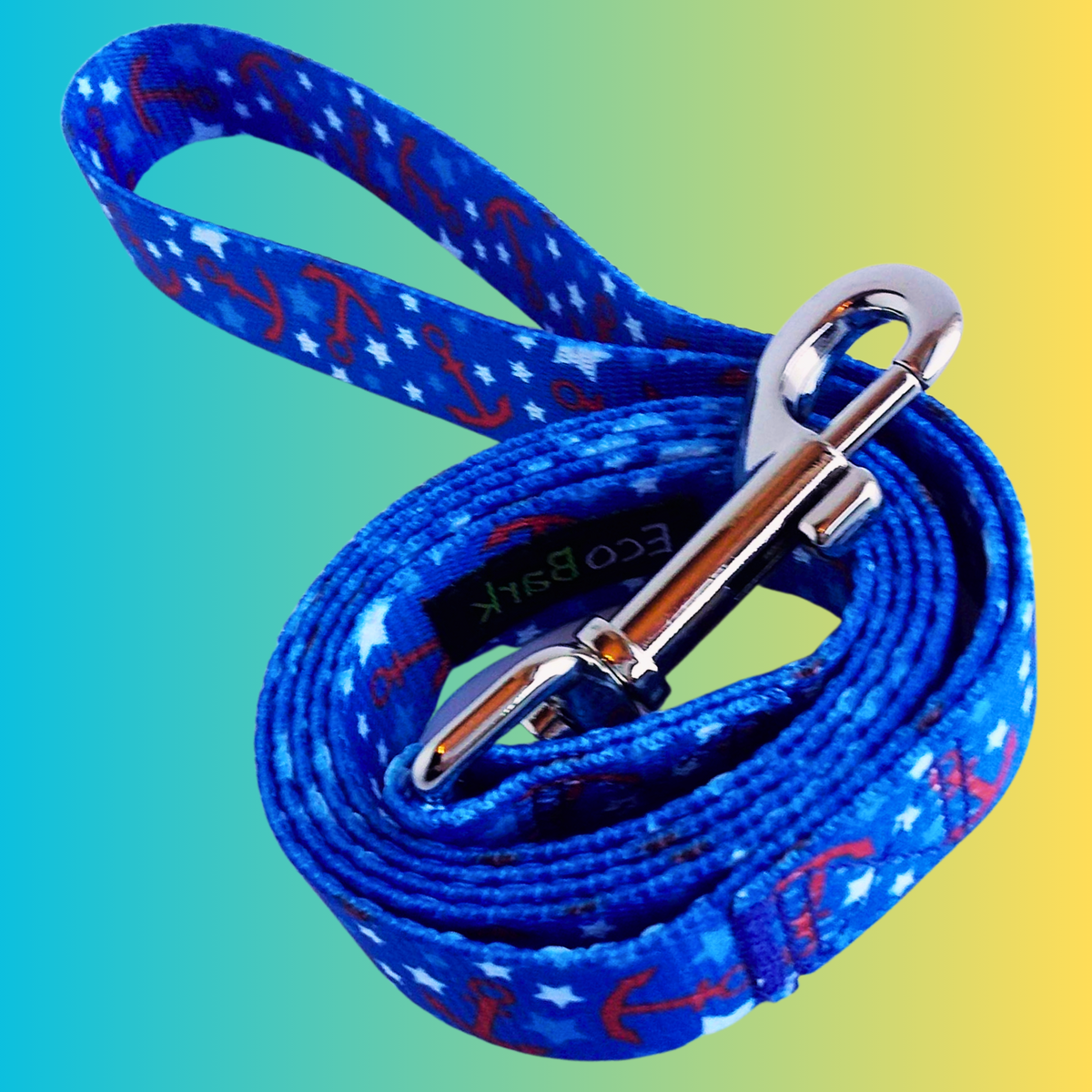Nautical Comfort Grip Dog Leash, 4 to 6 ft