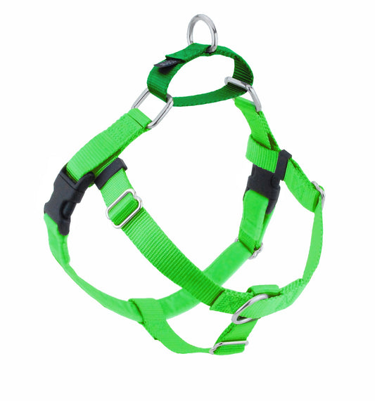 Neon Green Freedom No-Pull Dog Harness by 2 Hounds Design, sold through Sniff and Shift