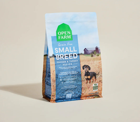 Open Farm Small Breed Grain Free Chicken & Turkey 4lb dry dog food bag