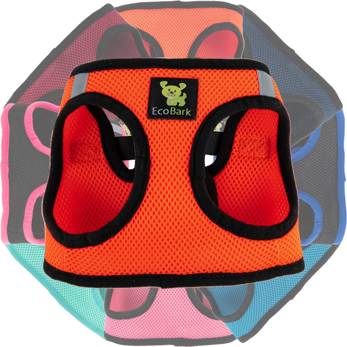 Step-In Dog Harness, Reflective Mesh, Orange
