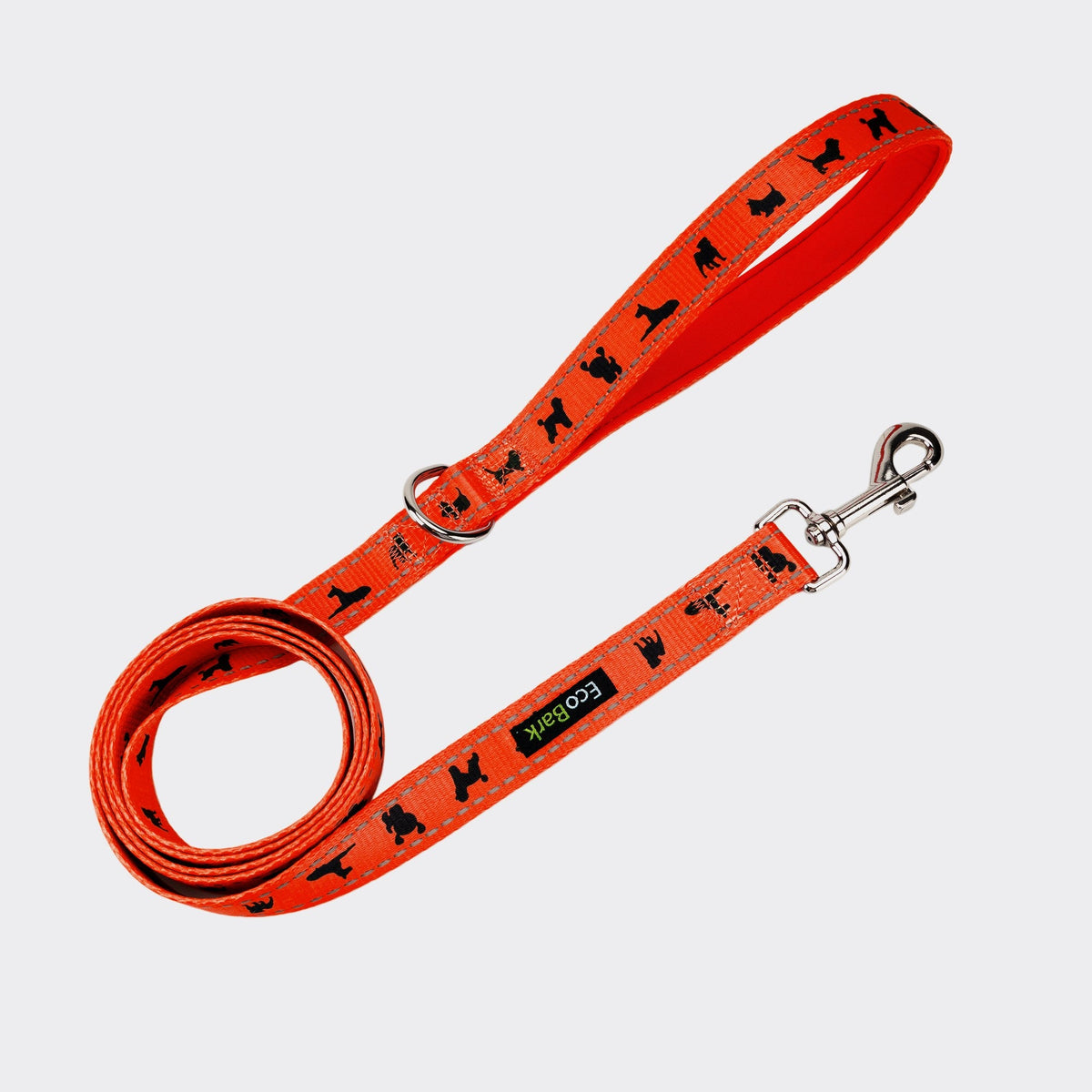 Safety Orange Comfort Grip Dog Leash, 4 to 6 ft