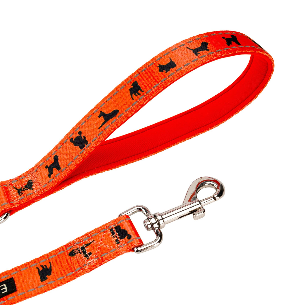 Safety Orange Comfort Grip Dog Leash, 4 to 6 ft
