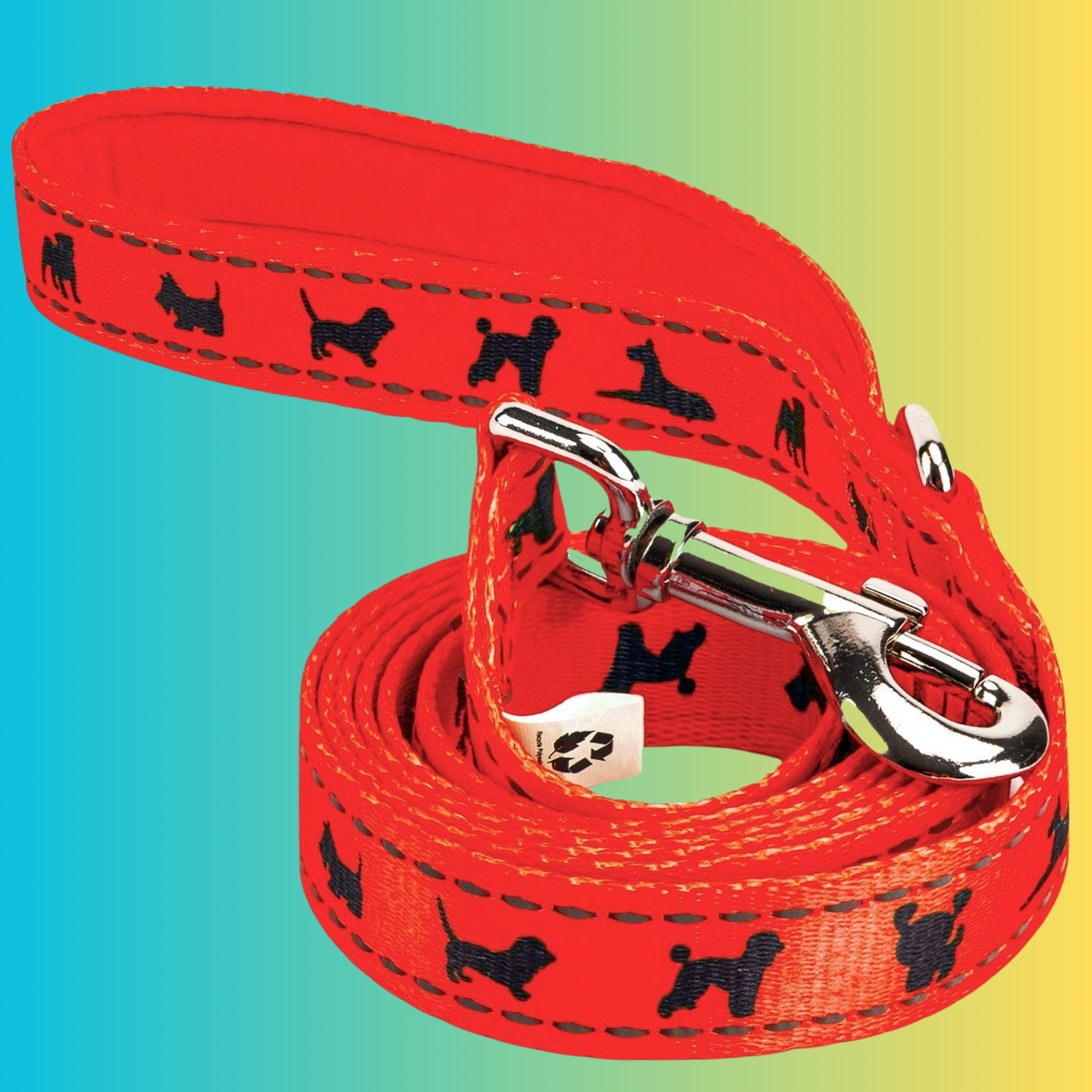 Safety Orange Comfort Grip Dog Leash, 4 to 6 ft