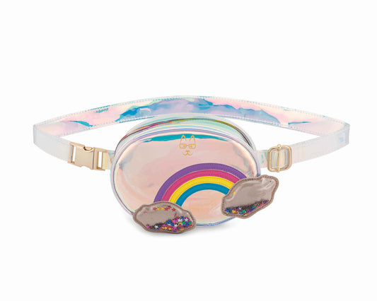 Piper Waste Bag Holder & Treat Pouch belt bag with gold hardware, Pink Papyrus Co., sold through Sniff and Shift