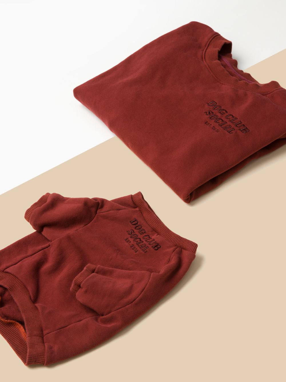 Terry Pullover, Maroon, Dog and Adult Sizes