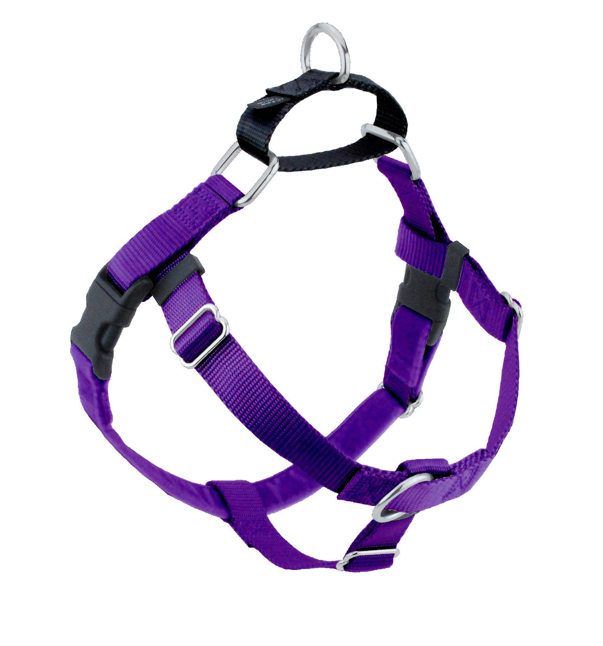 Purple Freedom No-Pull Dog Harness by 2 Hounds Design, sold through Sniff and Shift