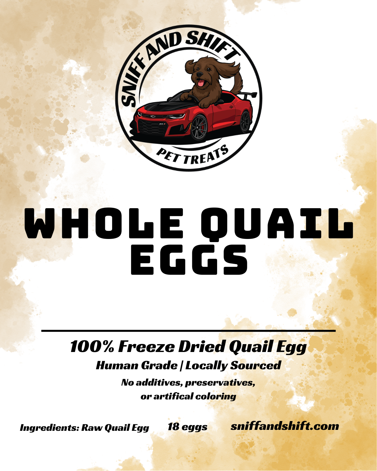 Sniff and Shift Freeze-Dried Raw Quail Eggs – Whole Egg Power for Dogs & Cats! BULK OPTIONS