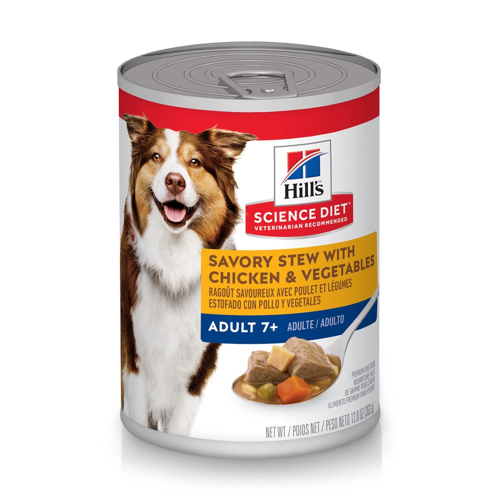 Hill's Science Diet Savory Stew with Chicken & Vegetables wet dog food can, 12.8oz