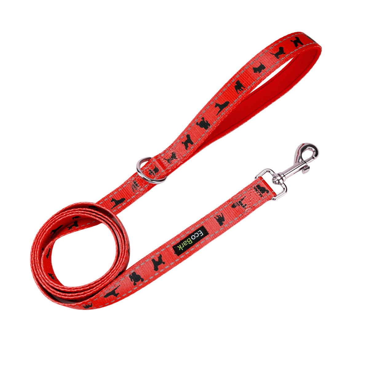 Cherry Red Comfort Grip Dog Leash, 4 to 6 ft